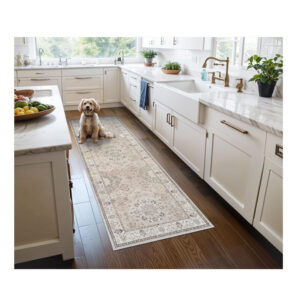 2×6 Hallway Washable Runner Rug : Vintage Soft Kitchen Laundry Runner with Non Slip Backing Farmhouse