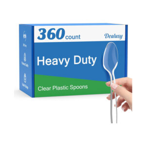 360 Count Clear Plastic Spoons Disposable